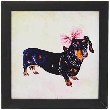 Imagem de Quadro Decorativo 23x23 Moldura Slim Black 160320605, Design Up, Colorido