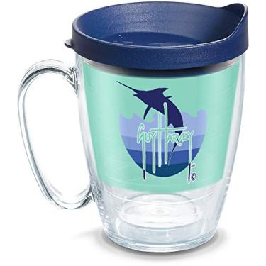 Imagem de Tervis Caneca térmica Made in USA Double Walled Guy Harvey mantém as bebidas frias e quentes, 473 g, clássica