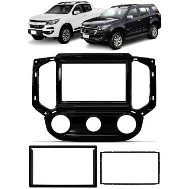 Imagem de Moldura de painel 2 Din S10 TrailBlazer 2017 á 2021 - Ar Analógico 