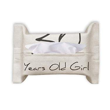 Imagem de 30 anos de idade menina Art Deco presente moda papel toalha facial saco de guardanapo