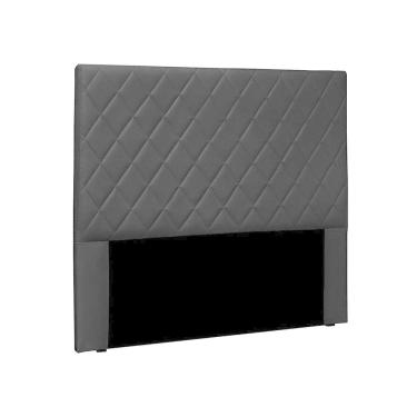 Imagem de Cabeceira Dubai Para Cama Box Solteiro 90cm Corino - D`Rossi Preto