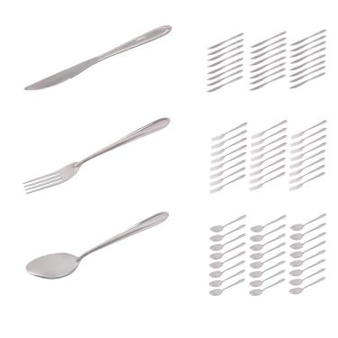 Imagem de Jogo 72 Talheres Garfo Colher Faca Inox Polido Luxo