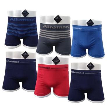 Imagem de Kit Com 3 Cuecas Boxer Box Masculina Microfibra Sortida