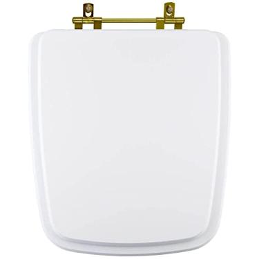 Imagem de Assento Sanitario Boss Branco Para Vaso Incepa Com Ferragem Dourada
