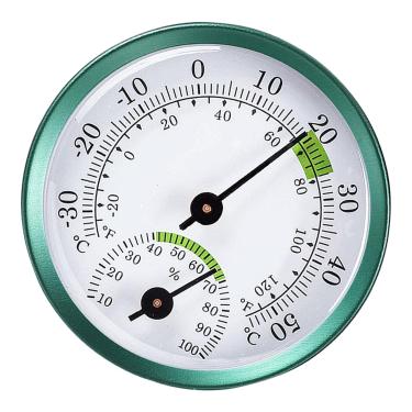 Imagem de Baoblaze Termômetro analógico e medidor de umidade medidor de temperatura para escritório em casa