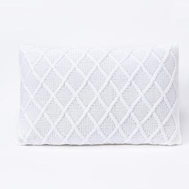 Imagem de Capa de Almofada Trico 50x30cm Decorativa Tricot Paris