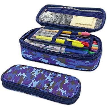 Imagem de Estojo camuflado azul