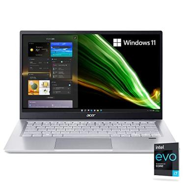 Imagem de Acer Notebook Swift 3 Intel Evo fino e leve de 14 pol. Full HD IPS Intel Core i7-1165G7 Intel Iris Xe Graphics 16GB LPDDR4X SSD 512GB NVMe Wi-Fi 6 teclado retroiluminado Windows 11 Home SF314-511-753K