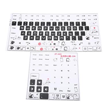 Imagem de Adesivo universal para teclado de computador de mesa para teclado de 84 a 108 teclas, adesivo de teclado mecânico DIY fosco de PVC JP-603, adesivo de teclado de teclado para jogos