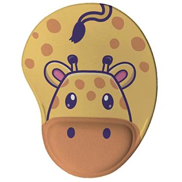 Imagem de Mouse pad Divertido Ergonômico Girafa Kawaii Escritório Geek