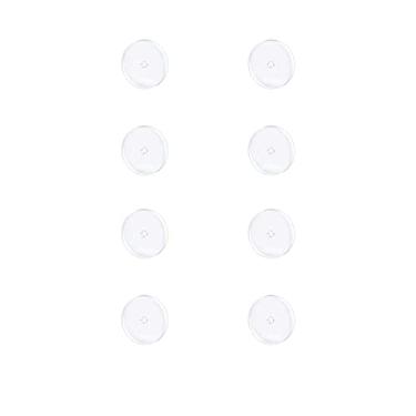 Imagem de 5 mm 8 pçs disco piercing transparente para piercing de colisão, brincos de silicone de pressão para almofadas de cura queloides kit piercing de umbigo, 5MM, gel de sílica, Sem pedras preciosas