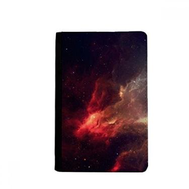 Imagem de Porta-passaporte com estampa de ilustração do universo nebulosa vermelha brilhante notecase burse capa carteira porta-cartão, Multicolor