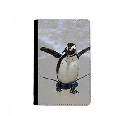 Imagem de Porta-passaporte Ciência Natureza Oceano Antártico Criatura Pinguim Antártico Notecase Burse Carteira Capa Cartão Bolsa, Multicolor