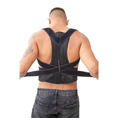 Imagem de Cinta Alivia A Dor Corretor Postural Previne Dores (C10) Cor:Preto;Tamanho:GG