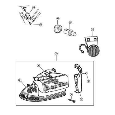 Imagem de Farol Mopar Performance 55055171AE MOPAR