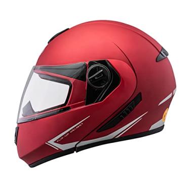 Imagem de Capacete Articulável Moto Peels U-RB2 Classic Red Fosco/Prata 56