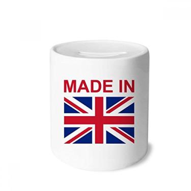 Imagem de DIYthinker Caixa de cerâmica feita no Reino Unido com caixa de moedas para presente de cofrinho