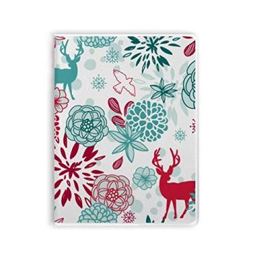 Imagem de Ilustration Animals — Caderno de flores de veado com capa macia para diário