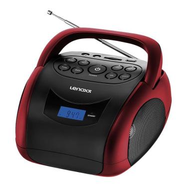 Imagem de Rádio Boombox  Bluetooth  FM,USB,MP3, Entrada fone de ouvido 4W Lenoxx BD150
