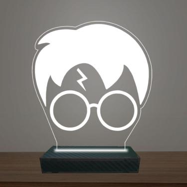 Imagem de Luminária Led 3d Harry Potter Face Abajur Luxo