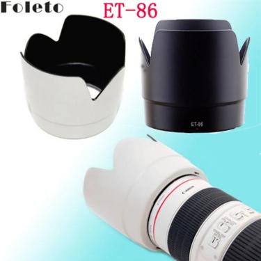 Imagem de Foleto-ET-86 Lens Hood  Petal Shade  preto e branco  fio para Canon EF  70-200mm  F  2.8L  IS  USM