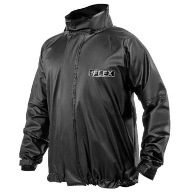 Imagem de Conjunto Capa de chuva para motociclistas delta FLEX preta impermeável- DELTACAPAS-Unissex