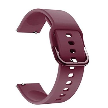 Imagem de Pulseira para Amazfit GTR 3/3 PRO / 2 / 2e / GTR 47mm / Pace/Stratos 1 2 3 / Mi Watch Color Silicone Modelo Sport (GTR 3/3 PRO, Vinho)