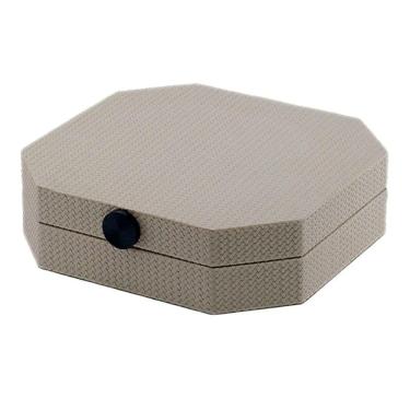 Imagem de Caixa Decorativa em MDF com Revestimento em PU Cinza 25cm AH0570 BTC