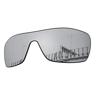 Imagem de Well-aimed Lentes de substituição compatíveis com óculos de sol Oakley Batwolf OO9101 - Irídio prateado polarizado