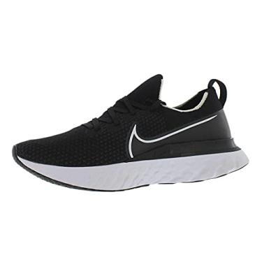 Imagem de Nike React Infinity Run Flyknit Men's Running Shoe Black/White-Dark Grey Size 12