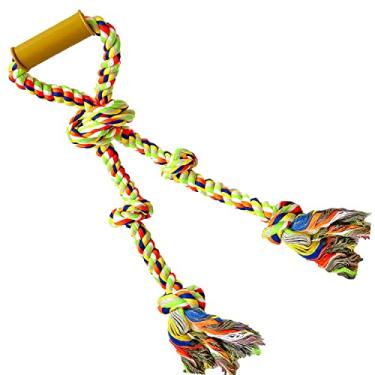 Imagem de Fejapa Brinquedos de corda extra grande para cães mastigadores agressivos, cabo de guerra, durável, resistente, corda para mastigar cães GG