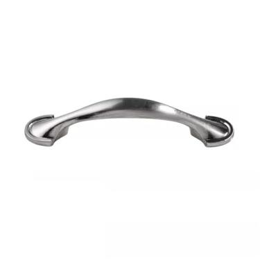 Imagem de Puxador de barra vintage 3" Distância do furo 4,5" x 1" Puxador de liga de zinco para gaveta de madeira Cômoda Cômoda Armário Armário(Silver)