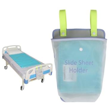 Imagem de Ehucon 1 lençol de transferência tubular de 69,8 cm x 120 cm com 1 suporte de lençol deslizante, lençol de paciente para transferências de idosos em carros/cadeiras de rodas/cama - pacote com 1