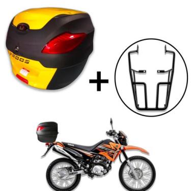 Imagem de Baú 41 litros Awa Proos com Bagageiro para XTZ 125 2002-2016, Amarelo