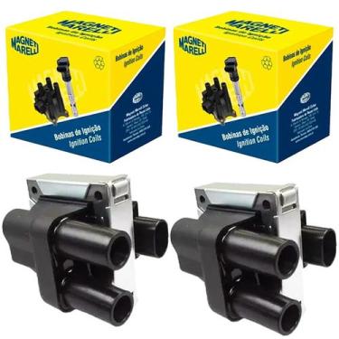 Imagem de Duas Bobinas Ignição Palio Siena Strada Tempra Uno 1999/2001 - MAGNETI