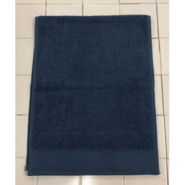Imagem de Toalha de Academia 100% Algodão 30 x 80 Atlântica, Azul Marinho