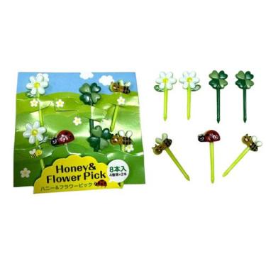 Imagem de Garfinhos Petisco Jardim Lancheirinha Infantil Abelha - Bruartt