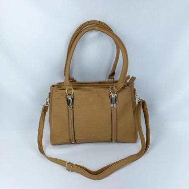 Imagem de Bolsa De Ombro Tote Tranversal Grande Com Alça de Mão - LF, Areia