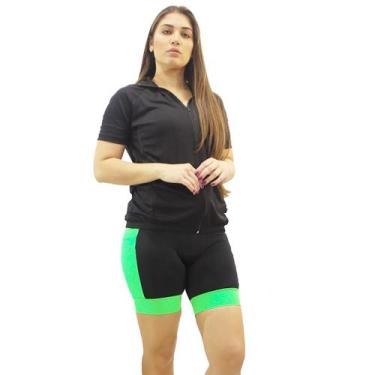 Imagem de Bermuda Ciclismo Shorts Com Forro Ciclista Bike Mtb Bolso Lateral Colo