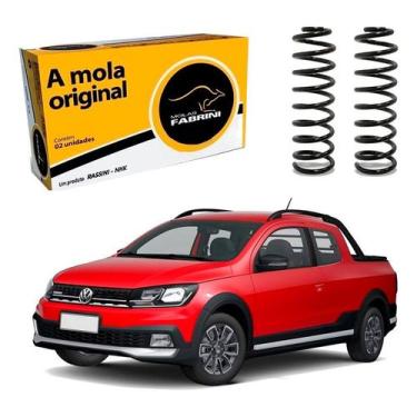 Imagem de Par Mola Dianteira Saveiro Cross 1.6 Com Ar 2018 A 2021 - Fabrini