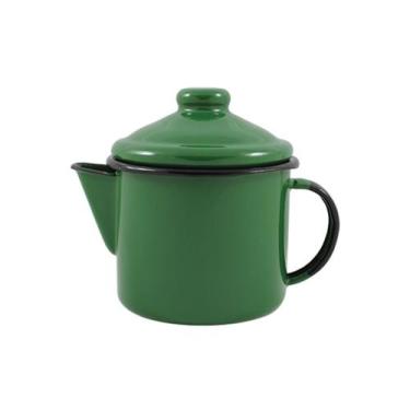 Imagem de Bule p/ Chá 10 Esmaltado Ágata Ewel 600 ml Verde