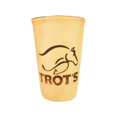 Imagem de Copo Para Tereré Redondo Aço Inoxidável Couro 300ml - Trot's