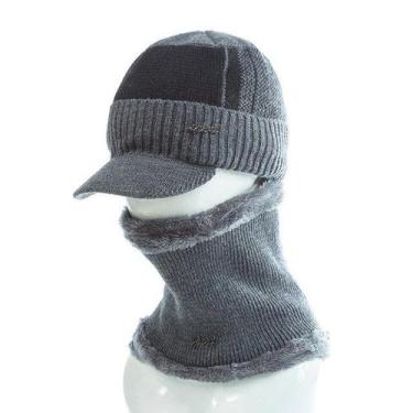 Imagem de Boné Unissex Para Inverno, Quente, Estiloso,  Viseira Grossa  Com Cach