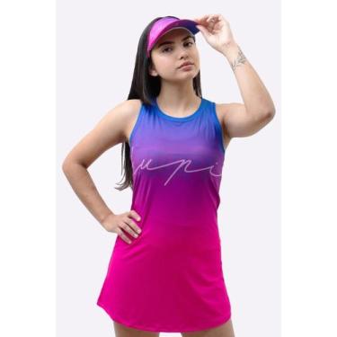 Imagem de Vestido Beach Tennis HUPI Colors Rosa, G, Roxo