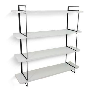 Imagem de Estante Decorativa Gênova Para Livros Com 4 Prateleiras - Genus Móveis