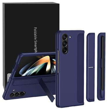 Imagem de Suttkue Capa compatível com Samsung Galaxy Z Fold 6, design de módulo destacável, função de slot S Peen Pen disponível - S Peen, módulo de suporte invisível - azul