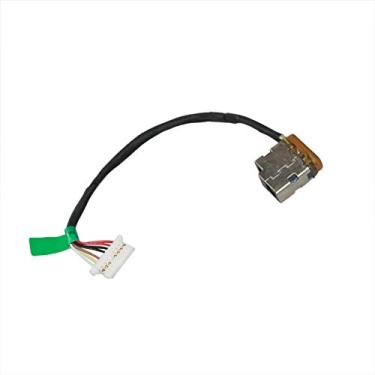 Imagem de (J) Tomada de alimentação CC GinTai com conector de tomada de cabo 799736-Y57 799736-S67 799736-S57 Substituição para HP 15-AC 15-AC113CL 15-AC121DX 15-AC163NR 15-AF 15-AY 15-BA 15-BN Séries