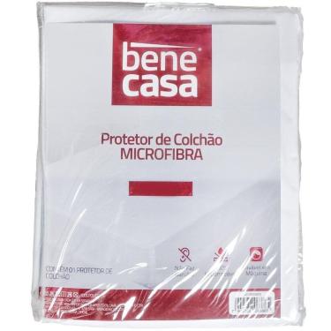 Imagem de Protetor De Colchão Casal Impermeável Microfibra 138x188x35 Branco