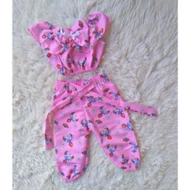Imagem de Conjunto Menina Infantil Ciganinha Temático Princesa Sofia - EDYNHOKID