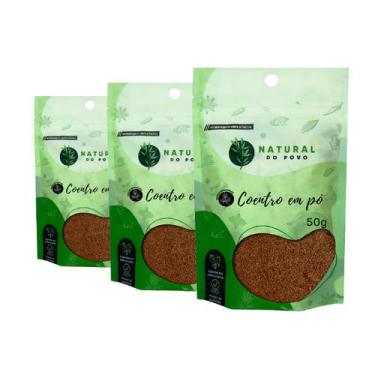 Imagem de  Tempero Coentro em Pó Qualidade Superior Premium Kit 3 50g Pouch l - 